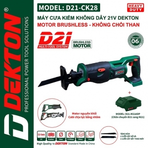 Máy cưa kiếm pin 21V Dekton D21-CK28 ( chưa có pin sạc)