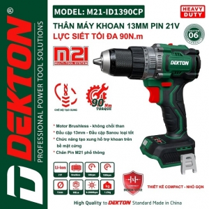 Máy Khoan Pin Dekton M21-ID1390CP ( chưa pin và sạc)