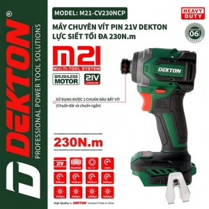Máy chuyên vít Chính hãng Dekton M21-CV230NCP ( chưa pin và sạc)