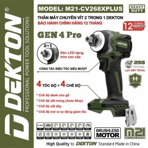 Máy chuyên vít dekton m21-cv268xplus