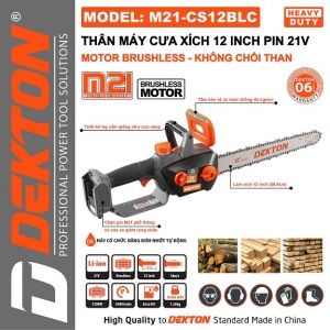 máy cư xích dekton dùng pin M21-CS12BLC