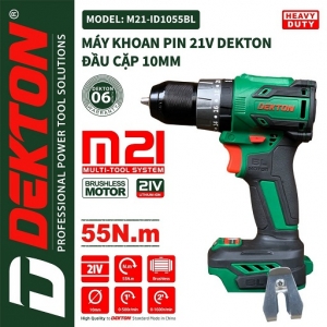 Máy Khoan Pin Dekton M21-ID1055BL (Chưa Pin & Sạc)