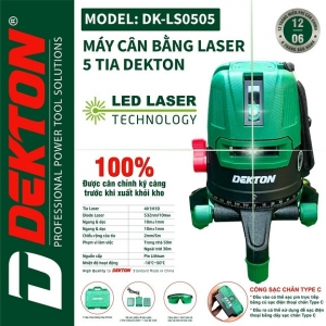 Máy cân bằng laser dekton 5 tia xanh DK-LS0505