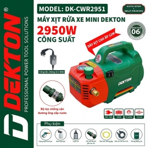 Máy rửa xe có chỉnh áp Dekton DK-CWR2951