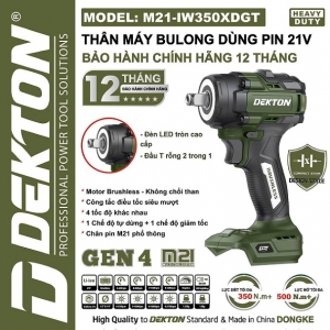 Máy siết bulong dekton m21-iw350xdgt gen 4